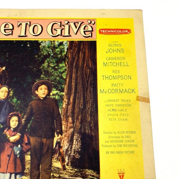 All Mine to Give 1957 Lobby Card Movie Poster Technicolor Drama Glynis‎ Johns - Picture 10 of 10